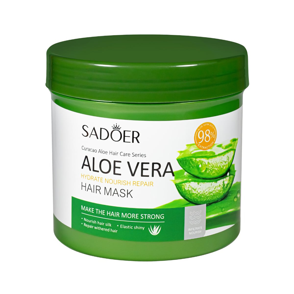 Маска для волосся Sadoer Aloe Vera Hair Mask, 500 г